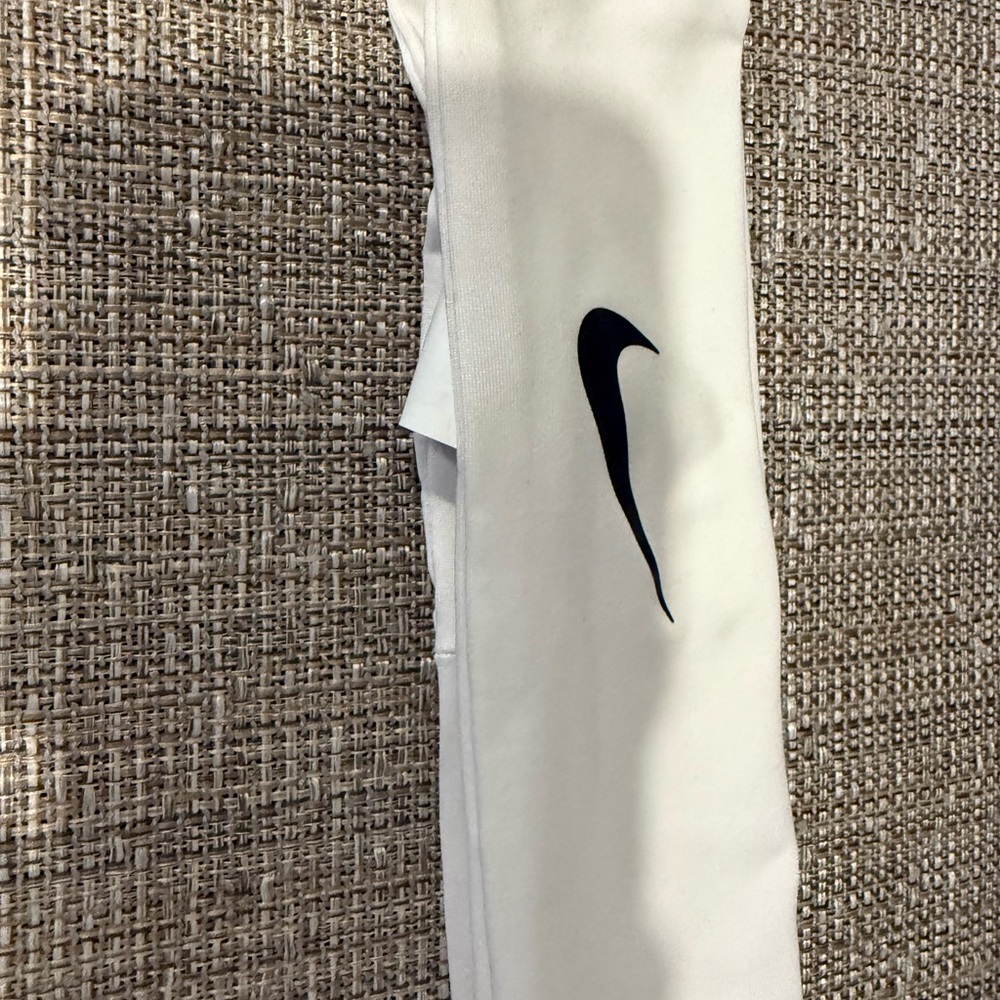 Nike White kids headband with Black Logo